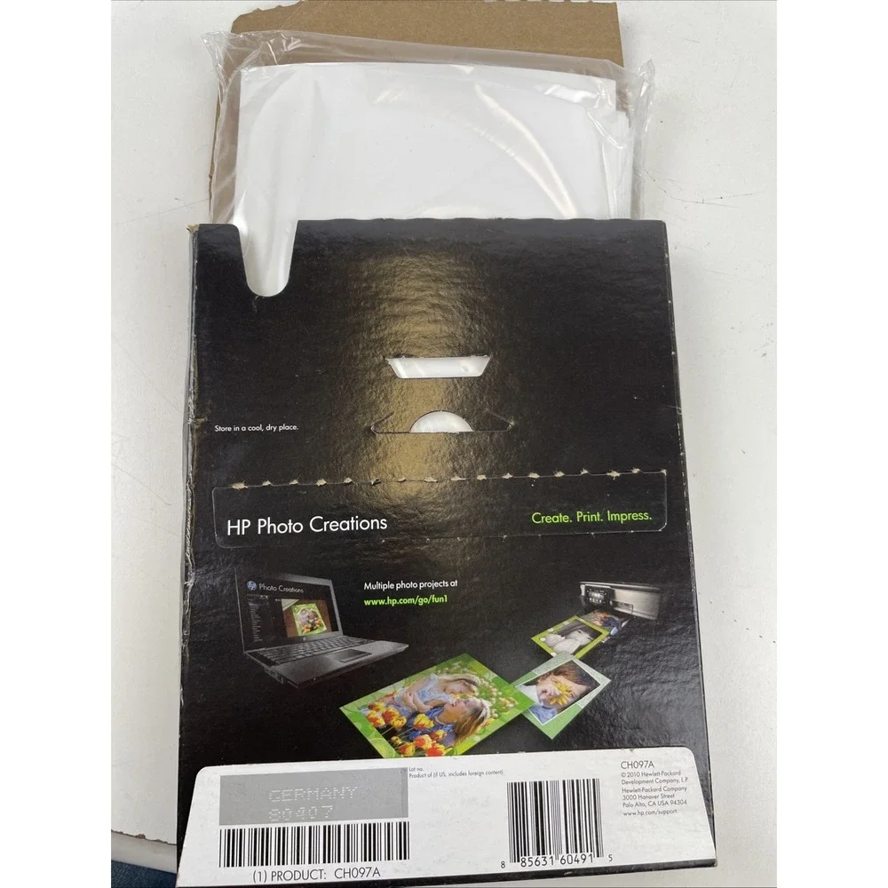 HP Everyday Photo Paper, Glossy, 5 x 7 in. 52 Sheets Opened